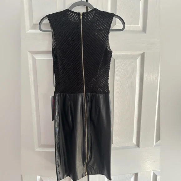 Jovani Black Textured Midi Dress - Picture 3 of 5